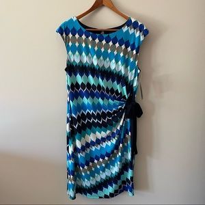 R&K Turquoise Side Tie Dress